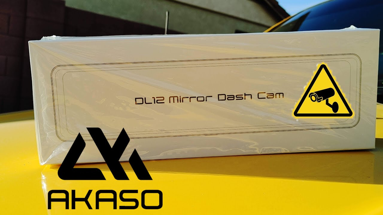 AKASO DL12 - 12" LCD Mirror Front & Rear Dashcam + GPS