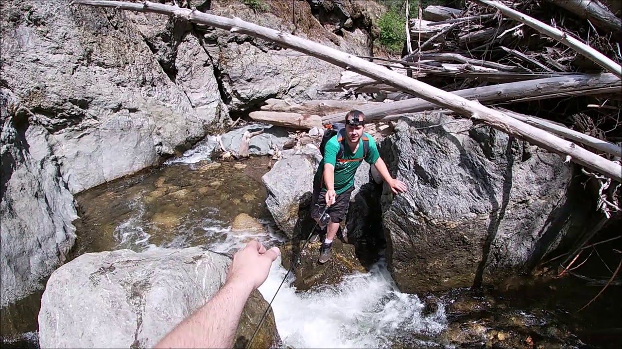 Hiking the Okanagan Fishing Small Creeks for Trout YouTube