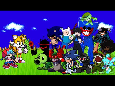 FNF Chasing - But Everyone Sings It 🎤 (Different Characters Sing It)VS Tails Exe