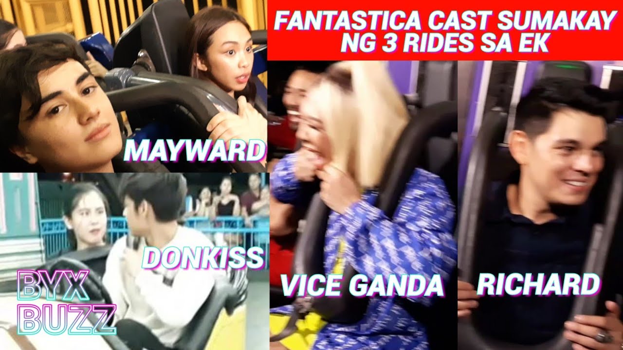 VICE GANDA, MAYWARD, DONKISS & RICHARD sumakay ng 3 RIDES sa ENCHANTED KINGDOM | FANTASTICA