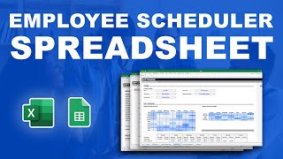 How to build an effective staff schedule with an employee scheduler spreadsheet