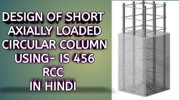 DESIGN OF RCC COLUMN || Axially loaded short column using -IS 456