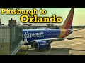 Full Flight: Southwest Airlines B737-700 Pittsburgh to Orlando (PIT-MCO)