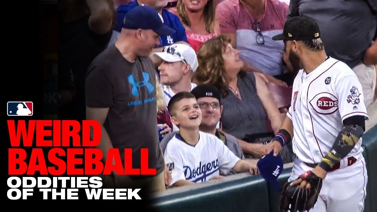 oddities website Suarez steals opposing fan's hat! | Weird Baseball: Oddities of the Week (5/22-5/28)