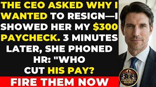 The CEO Asked Why I Wanted to Resign—I Showed Her My $300 Paycheck. 3 Minutes Later, She Phoned HR