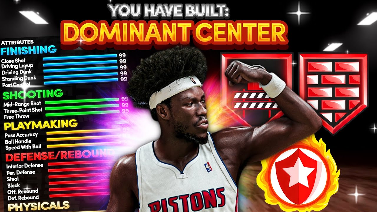 Мощный центровой ростом 206 см (6'9") просто уничтожает 2K26! Лучший центровой в NBA 2K26!