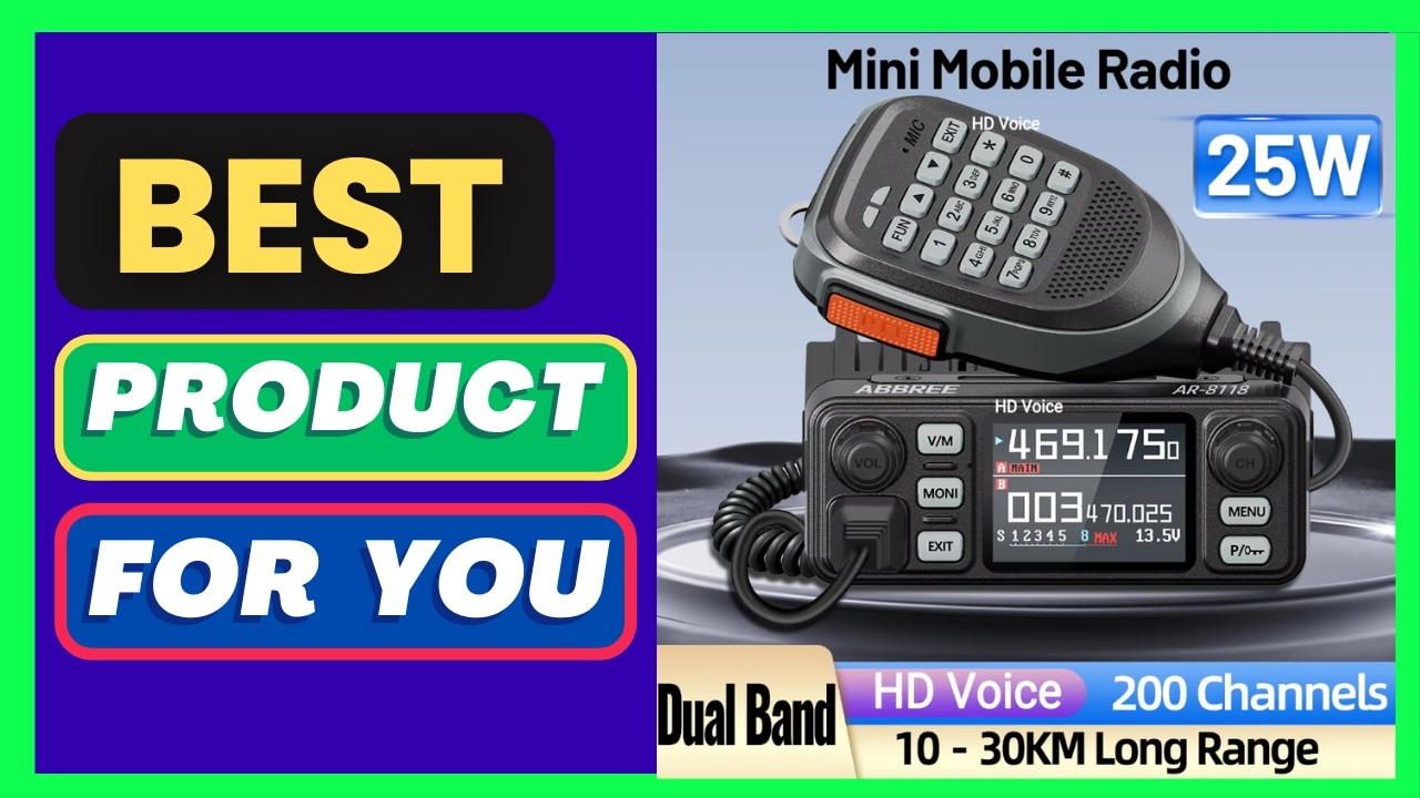 ABBREE AR-8118 25W Dual Band Mini Mobile