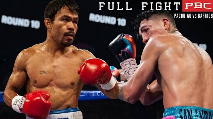 DECISION! MANNY PACQUIAO VS MARIO BARRIOS FIGHT 2025