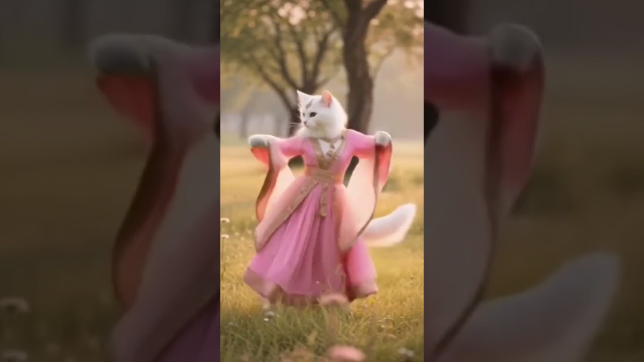 Heart Touching Kitten Healty Dance #cat #cats #catshorts #catlovers #kucing #india #bollywood #fyp
