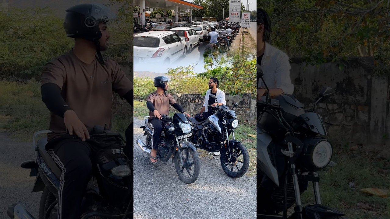 Electric vs Petrol Bike🔥इतना Easy है Electric Bike चलाना #abhishekmoto #shorts