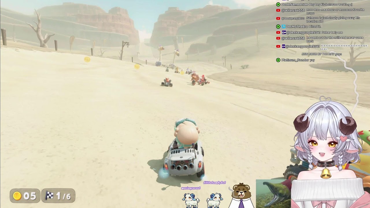 Maria Kart Wool'd (Mario Kart World) & Hangout || !kofi !discord !throne || Auto-Redeems Testing