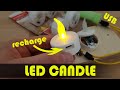 DIY 3D Printed USB rechargeable LED Candle, Tea Light