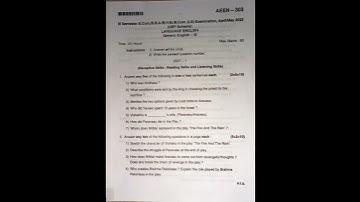 English 3rd semester B.com NEP Question paper 2023 | Bangalore North University| NEP | B.com |