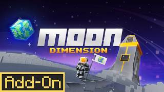 This Add-On Adds an Entire Moon Dimension to Minecraft Bedrock