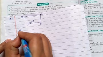 in a quadrilateral ABCD, angle A=angle B=angle C. find angles B,C and D @ntrsolutions