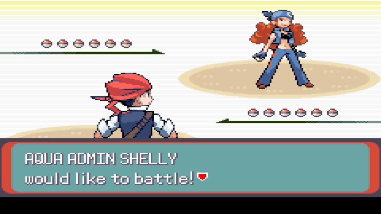 Pokemon Blackpearl Emerald * Aqua Admin Shelly * Weather Institute