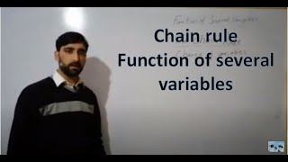 Chain rule in hindi/Urdu/Function of several variables/calculus 3/lecture 4