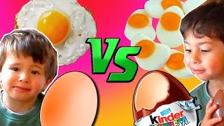 Comida De Gominolas Vs. Comida Reali