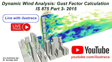 Dynamic Wind Analysis: Gust Factor Calculation as per IS 875 Part 3- 2015 | ilustraca | Sandip Deb