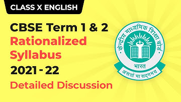 CBSE Term Wise Syllabus for Term 1 and Term 2 | Class 10 Board Exam English Syllabus 2021-22 2022-23