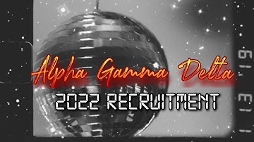 Alpha Gamma Delta Recruitment Video 2022 | Longwood University