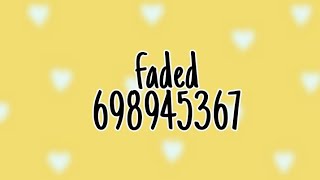 Roblox faded id code