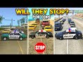 GTA COP CARS VS NPC TRAFFIC ! (WILL THEY STOP?)