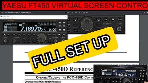 YAESU FT450 VIRTUAL SCREEN CONTROL FREE SOFTWARE - FULL SET UP