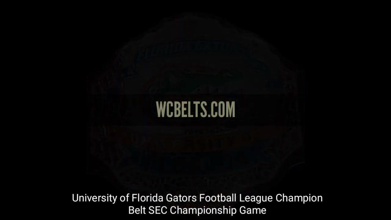 University of Florida Gators Football League Champion Belt |SEC Championship Game