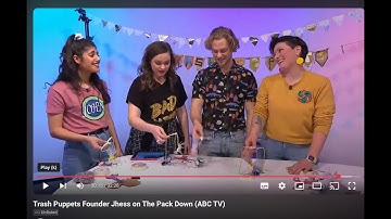 Trash Puppets Founder Jhess on The Pack Down (ABC TV)