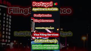 Portugal Family Appointments  |Visa Filing &amp; Insurance Available Portugal 🇵🇹