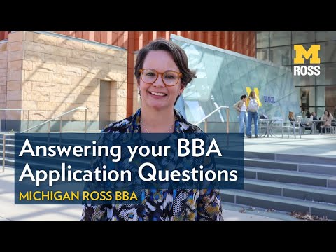Tips on Applying to the Michigan Ross BBA Program