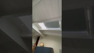Motorized remote controlled skylight shades