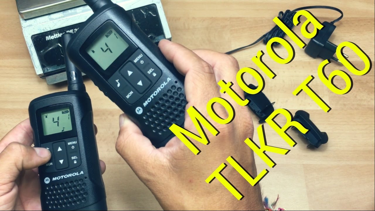 Motorola TLKR T60 radiotrasmittente pmr uhf review trasceiver - YouTube