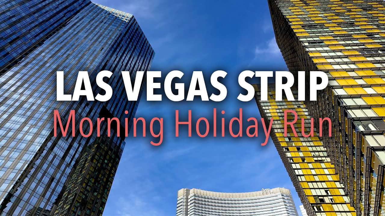 Утренний праздничный забег по Лас-Вегас-Стрип