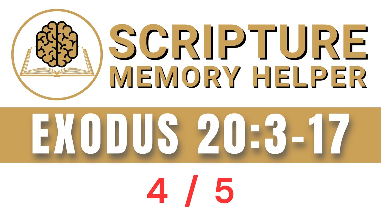 Exodus 20:3–17 Scripture Memory Loop (Part 4 of 5) | Bible Verse Song Helper