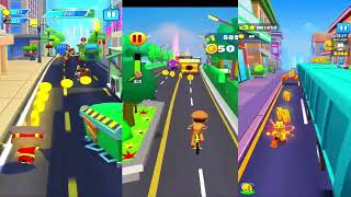 Little Singham Cycle Race Vs Talking Tom Hero Dash Game Play Vs Garfield Rush Game screenshot 5