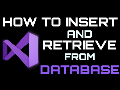 How to insert & retrieve data from database using MS Access  in Vb.net (Part-1) | Visual Studio 2019