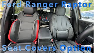 Seat Covers for my Ranger Raptor, it's a love/hate relationship Ford Ranger Seat Cover