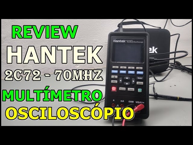 Hantek 2C72 Osciloscopio Portatil Mini con Multimetro
