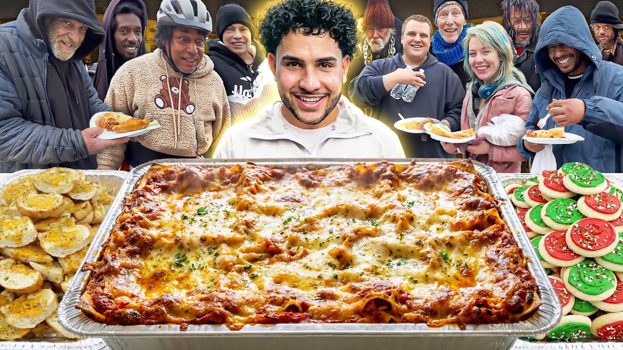 Warm Lasagna Dinner For The Homeless!