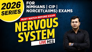 NERVOUS SYSTEM || Medical Surgical Nursing || NORCET ||NIMHANS || BY SIDDHARTH SIR