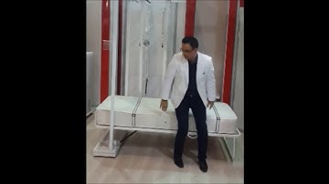 Compact Mattress Display Rack System