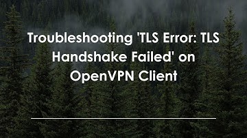 Troubleshooting 