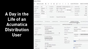 A Day in the Life of an Acumatica Distribution User