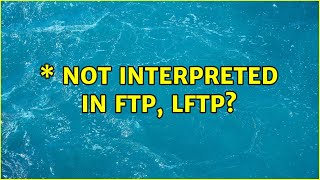 \* not interpreted in ftp, lftp? Wealth