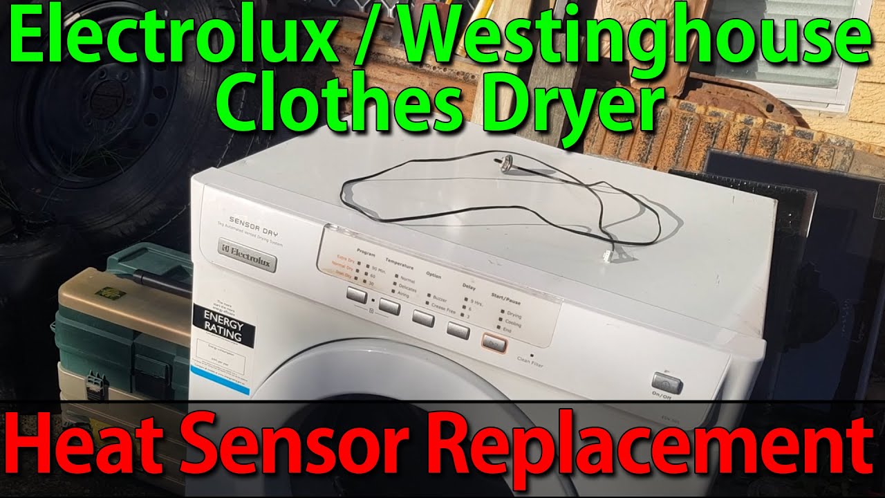 Electrolux / Westinghouse Dryer not drying normally. Heat Sensor? Troubleshooting / Repair / DIY