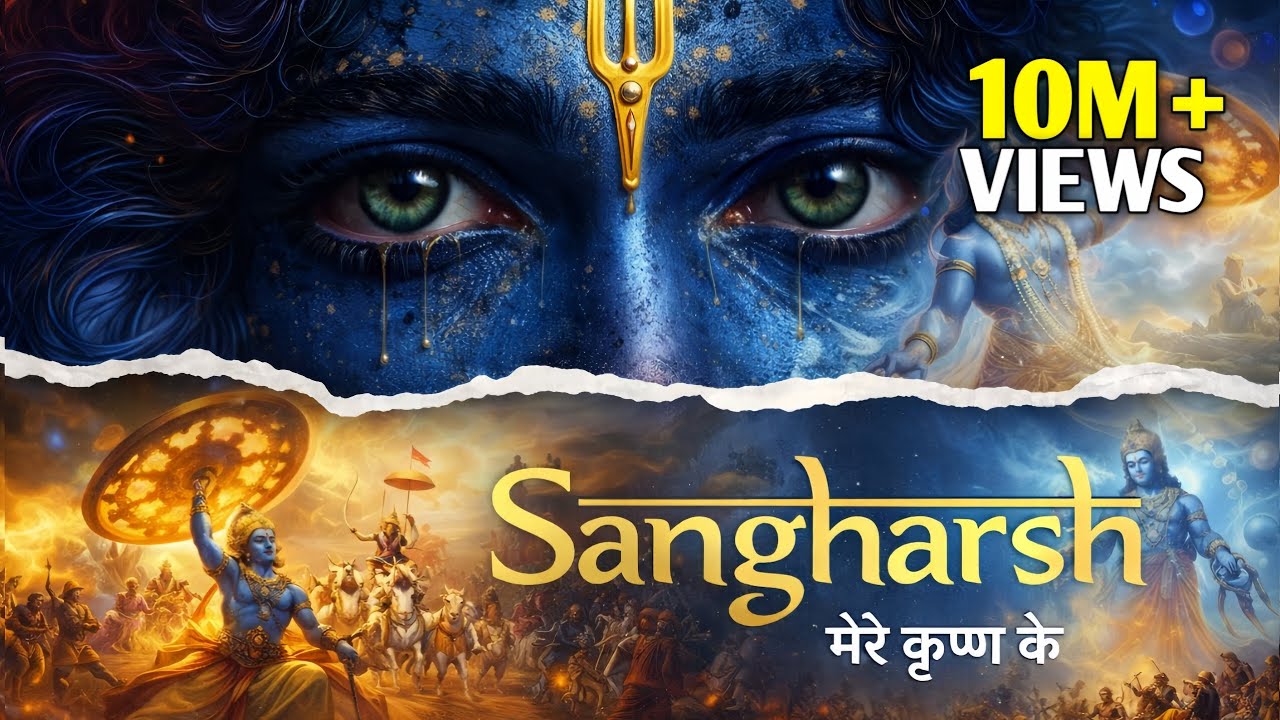 SANGHARSH || मेरे कृष्ण के || Hindi rap song