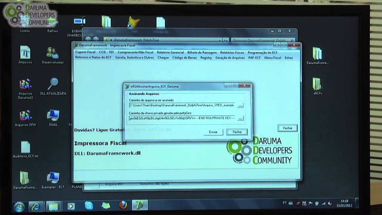 DDChannel 9 - #76 - Assinando arquivos com a DarumaFramework.DLL