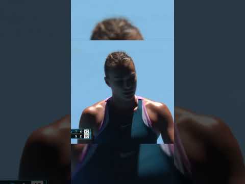 Sabalenka et son coup parfait plein de rage ! #shorts #short